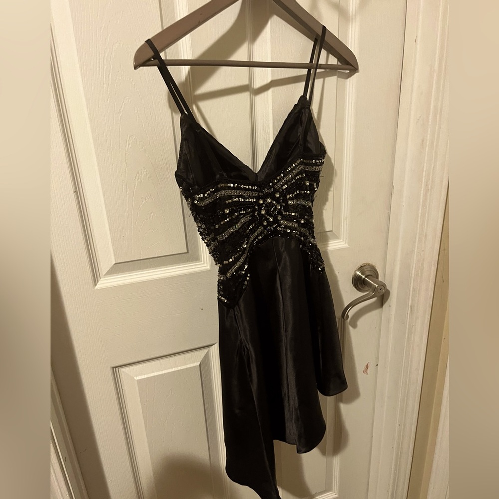 Aspeed Cocktail Dress Black Sliver, size XS